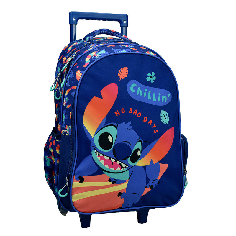 Disney Lilo és Stitch, A csillagkutya Chillin' gurulós iskolatáska, táska 46 cm, J-GIM34200074