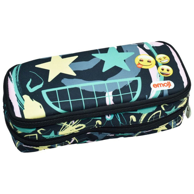 Emoji Fun 2 rekeszes tolltartó 26 cm, J-GIM36803141