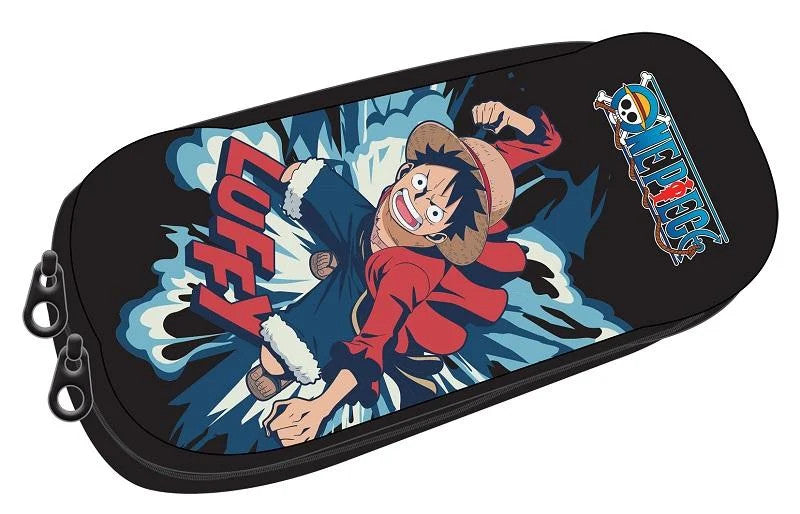 One Piece Luffy 2 rekeszes tolltartó 23,5 cm, J-GIM37703144