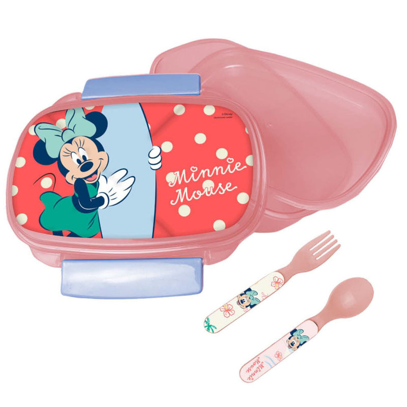 Disney Minnie Summer szendvicsdoboz + evőeszköz szett, J-GIM55304276