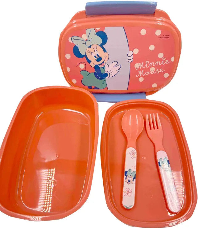 Disney Minnie Summer szendvicsdoboz + evőeszköz szett, J-GIM55304276
