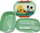 Disney Mickey Nature szendvicsdoboz + evőeszköz szett, J-GIM55315276