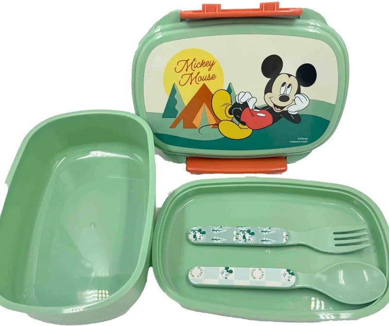 Disney Mickey Nature szendvicsdoboz + evőeszköz szett, J-GIM55315276