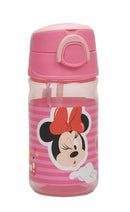Disney Minnie Wink műanyag kulacs akasztóval 350 ml, J-GIM55379204