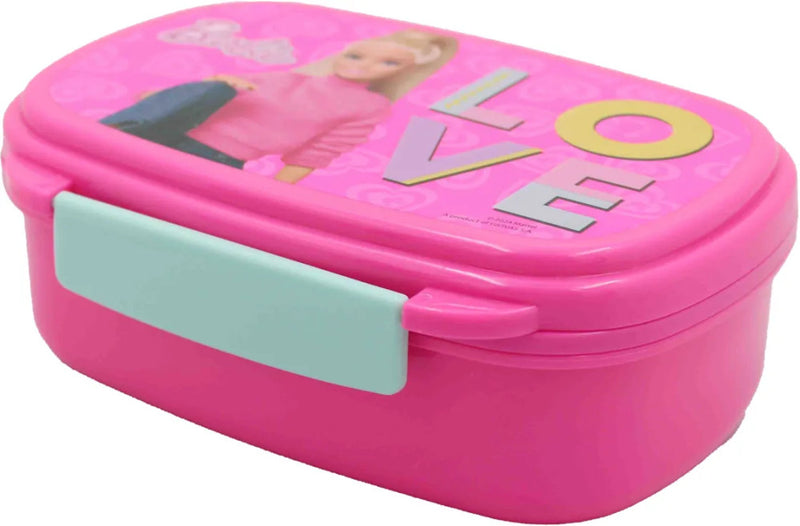Barbie Love szendvicsdoboz + evőeszköz szett, J-GIM57120276
