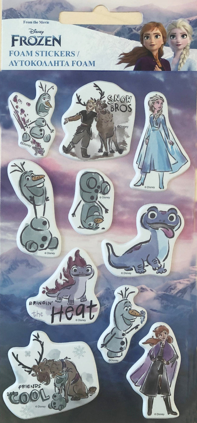 Disney Jégvarázs Glamor pufi szivacs matrica szett, J-GIM77181338B