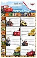 Disney Verdák Road füzetcímke matricával 16 db-os, J-GIM77218149