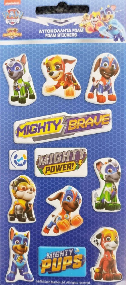 Mancs Őrjárat Knights pufi szivacs matrica szett, J-GIM77400538B