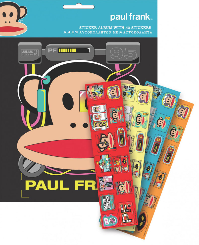 Paul Frank Monkey matricás album 50 db matricával, J-GIM77528291