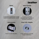 Mila hidromasszázs zuhanykabin fehér 90x90x215 cm