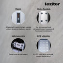 Lia hidromasszázs zuhanykabin balos beépítési oldallal