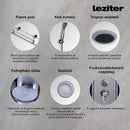 Aria hidromasszázs zuhanykabin balos beépítési oldallal,