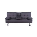 Kinyitható kanapé, barna, GOLDIA NEW