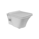 CeraStyle IBIZA fali WC - MATT FEHÉR - BEÉPÍTETT bidé funkcióval - perem nélküli - 51 cm