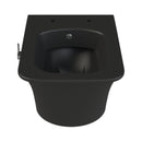 CeraStyle IBIZA fali WC - MATT FEKETE - BEÉPÍTETT bidé funkcióval - perem nélküli - 51 cm