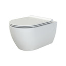 CeraStyle CITY fali WC - MATT FEHÉR- BEÉPÍTETT bidé funkcióval -rimless -perem nélküli - 53 cm