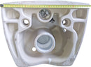 CeraStyle CITY fali WC - MATT FEKETE - BEÉPÍTETT bidé funkcióval - perem nélküli - 53 cm