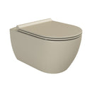 CeraStyle CITY fali WC - MATT BÉZS - rimless - perem nélküli - rejtett rögzítésű - 53 cm