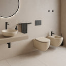CeraStyle CITY fali WC - MATT BÉZS - rimless - perem nélküli - rejtett rögzítésű - 53 cm