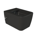 CeraStyle HERA fali WC - MATT FEKETE - BEÉPÍTETT bidé funkcióval - perem nélküli - 52 cm