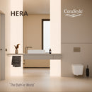 CeraStyle HERA fali WC - MATT FEHÉR - rimless - perem nélküli - rejtett rögzítésű - 52 cm