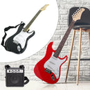 Elektromos gitár szett kezdőknek, ajándék erősítővel-fekete
