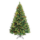 LED-es műfenyő több típusban, melegfehér-320 LED-es, 210 cm