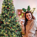 LED-es műfenyő több típusban, melegfehér-320 LED-es, 210 cm