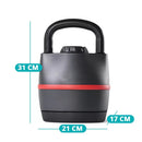 Állítható súlyú kettlebell súlyzó