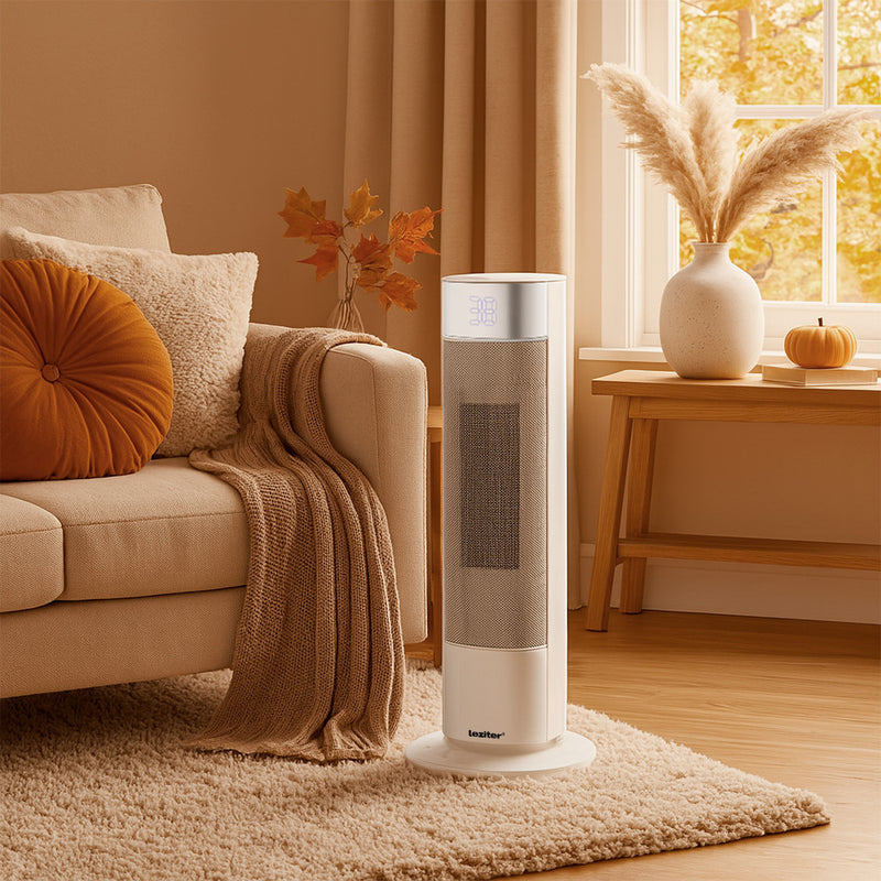 Alizee elektromos hűtő-fűtő oszlopventilátor 1000W / 2000W króm