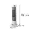 Alizee elektromos hűtő-fűtő oszlopventilátor 1000W / 2000W króm