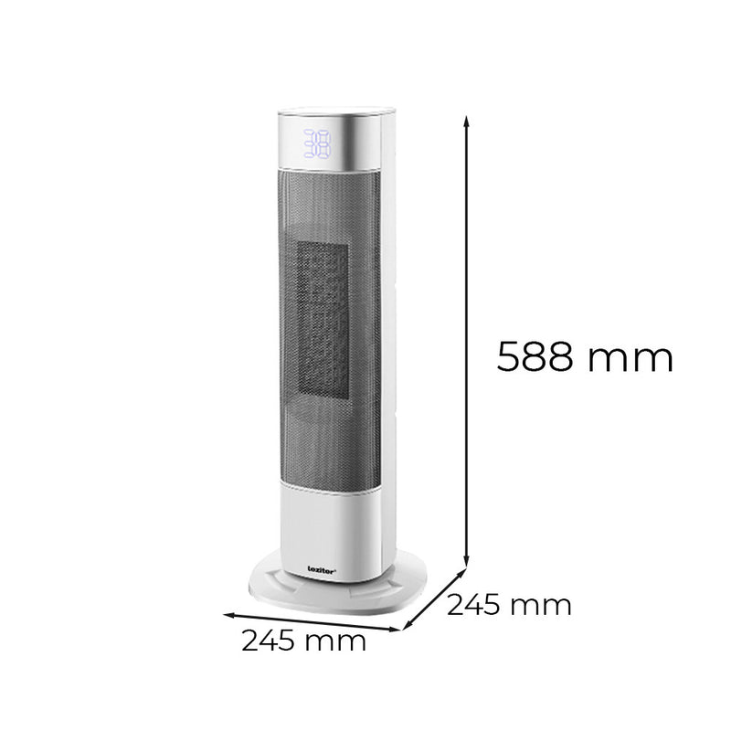 Alizee elektromos hűtő-fűtő oszlopventilátor 1000W / 2000W króm