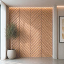 Akusztikus falpanel Deco I bambusz hatású 260x60x1,8 cm