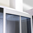 Emilia 135 Hidromasszázs Kádkabin elektronikával Black