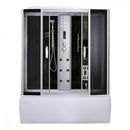 Emilia 170 Hidromasszázs Kádkabin elektronikával Black