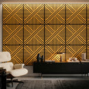 Akusztikus falpanel Deco VI bambusz hatású 60x60x1,8 cm