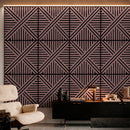 Akusztikus falpanel Deco VI olajos tölgy hatású 60x60x1,8 cm