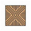 Akusztikus falpanel Deco VII bambusz hatású 60x60x1,8 cm