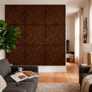 Akusztikus falpanel Deco VII dió hatású 60x60x1,8 cm
