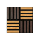 Akusztikus falpanel Deco X olajos tölgy hatású 60x60x1,8 cm