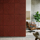 Akusztikus falpanel Deco XI dió hatású 60x60x1,8 cm
