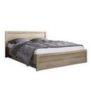 Ágy tárhellyel, 160x200, sonoma tölgy, JESI NEW