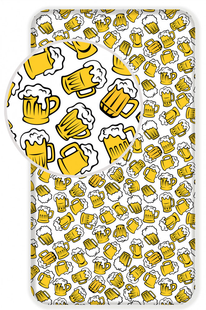 Beer, Sör gumis lepedő 90x200 cm, J-JFK028803