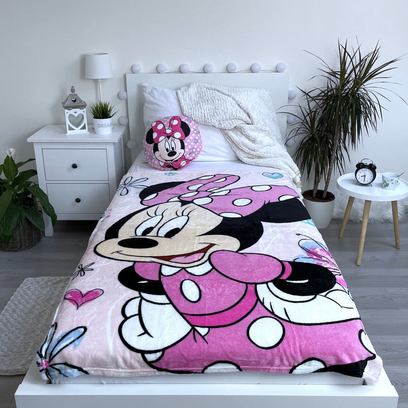Disney Minnie Flowers mikroflanel takaró 100x150cm, J-JFK033784