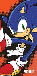 Sonic a sündisznó Fearless fürdőlepedő, strand törölköző 70x140cm, J-JFK033876