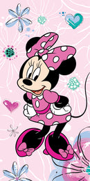 Disney Minnie Pink Bow fürdőlepedő, strand törölköző 70x140cm, J-JFK034101