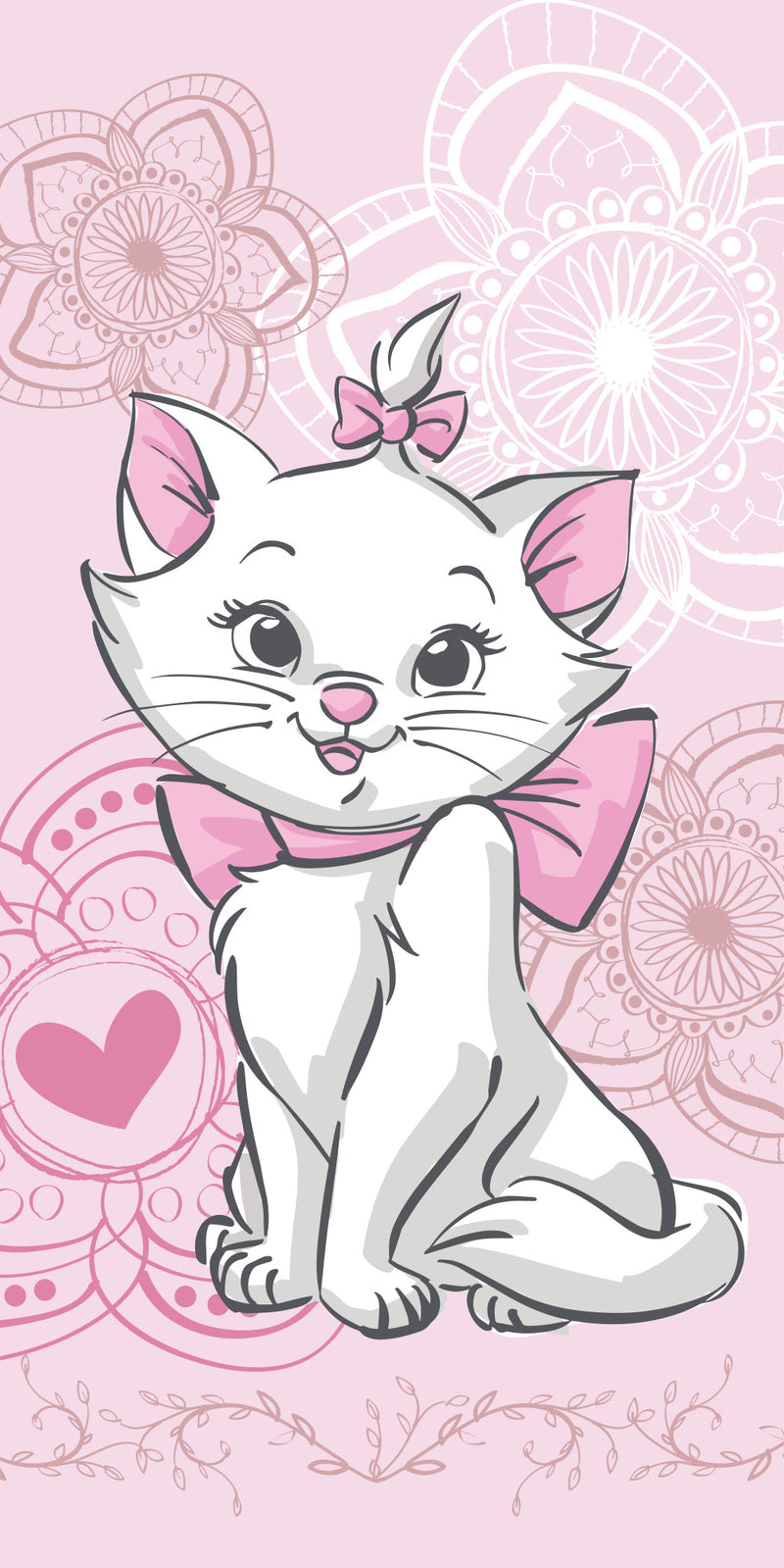 Disney Marie Aristocat fürdőlepedő, strand törölköző  70x140cm, J-JFK034668