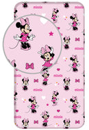 Disney Minnie Pretty in Pink gumis lepedő 90x200 cm, J-JFK034910