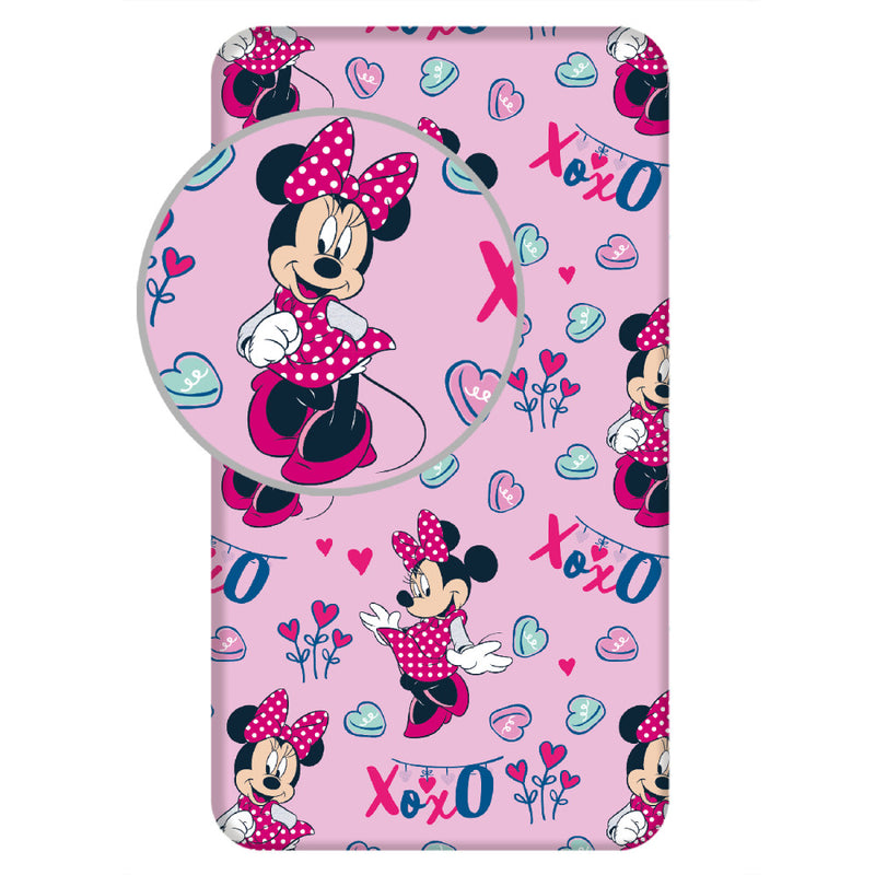 Disney Minnie XoXo gumis lepedő 90x200 cm, J-JFK034927