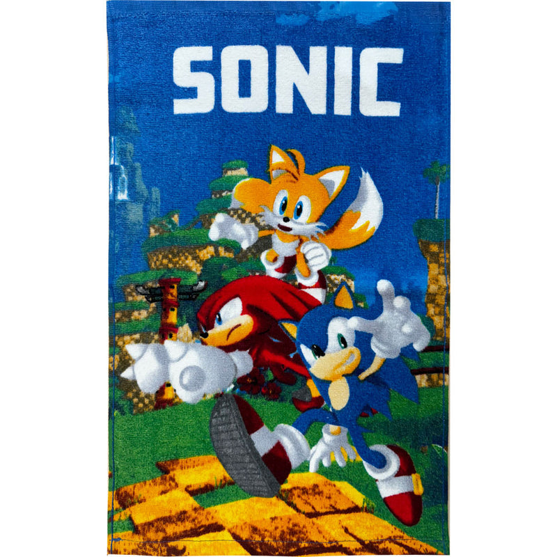 Sonic a sündisznó Speedy kéztörlő, arctörlő, törölköző 30x50 cm, J-JFK036587